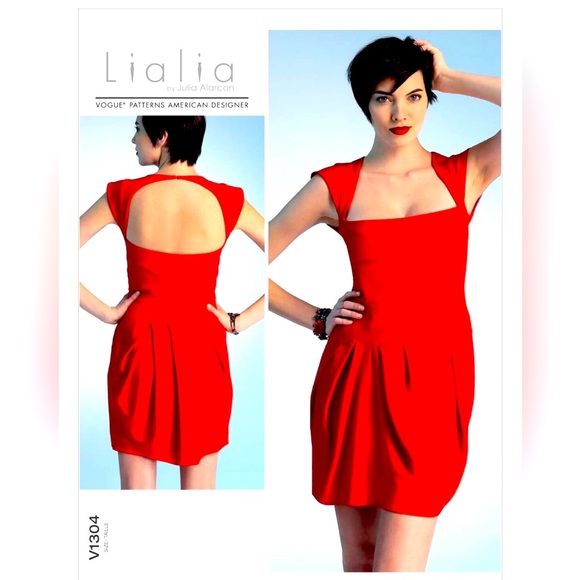 Vogue V1304 Sewing Pattern Lialia by Julia Alarcon Cocktail Dress Size 12-20 - Picture 1 of 8